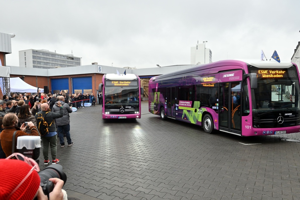 electric bus wiesbaden